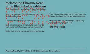 pharma nord melatonine 3mg